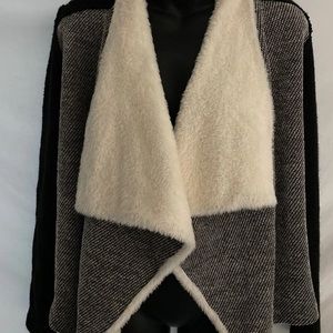 “Skies are Blue” open draped sweater XS